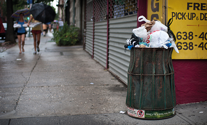 Mülltonnen versorgen New York mit Internet