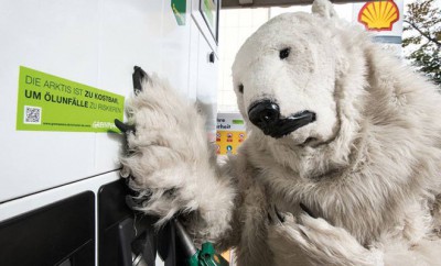 Greenpeace protestiert gegen Ölbohrung in der Arktis