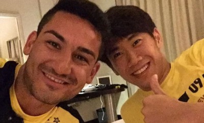 Ilkay Gündogan und Hinji Kagawa von Borussia Dortmund.