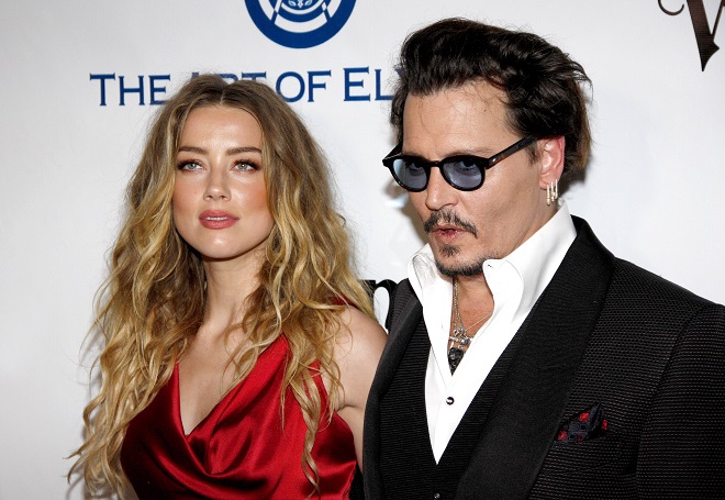 Johnny Depp und seine Frau Amber Heard.