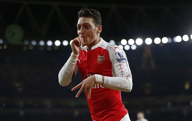 Mesut Özil ist glücklich bei Arsenal London.