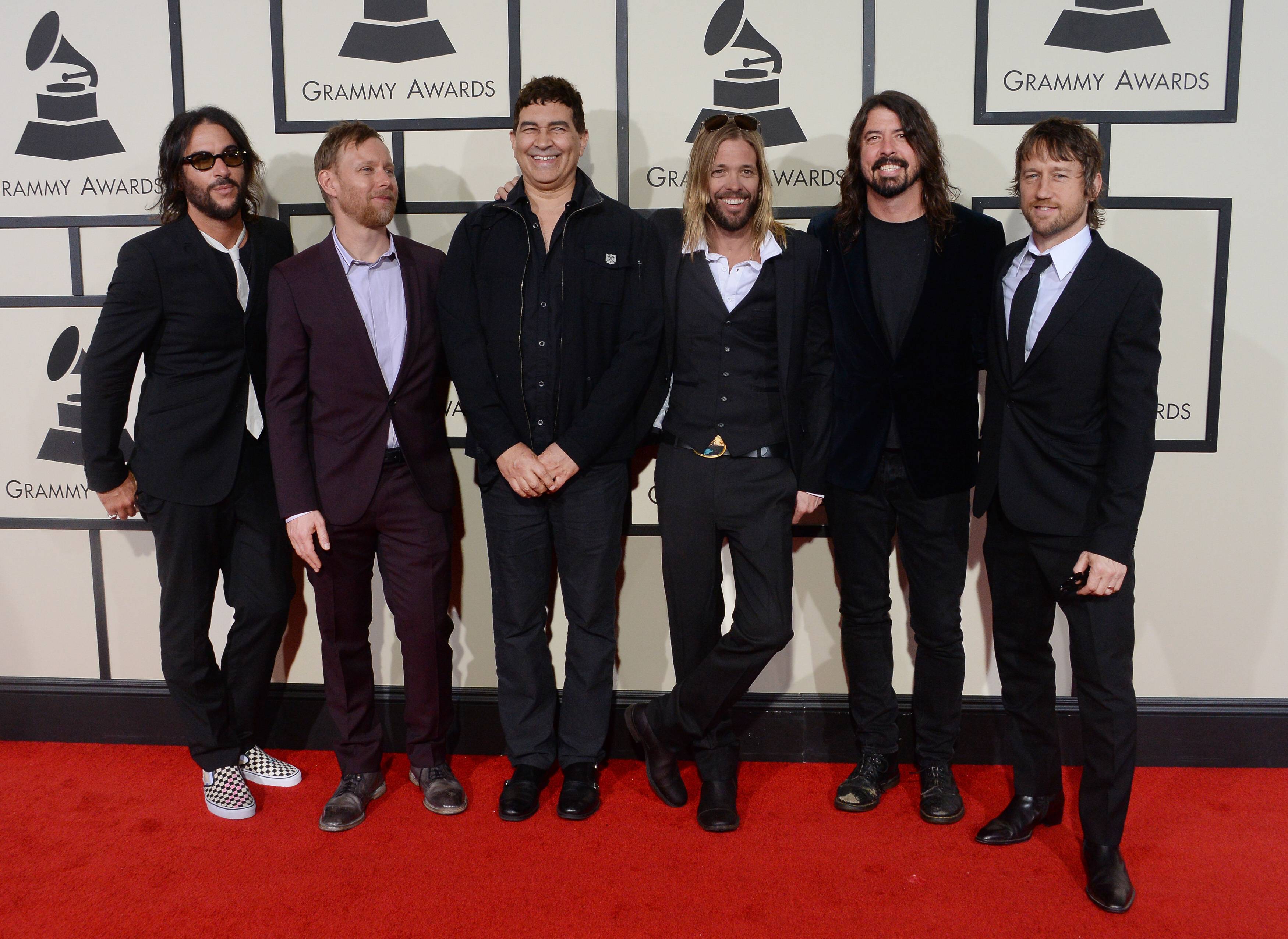 Die Foo Fighters bei den 58. Grammy Awards.