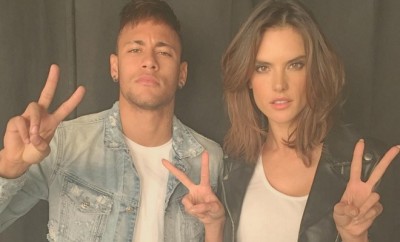 Neymar mit dem brasilianischen Model Alessandra Ambrosio.