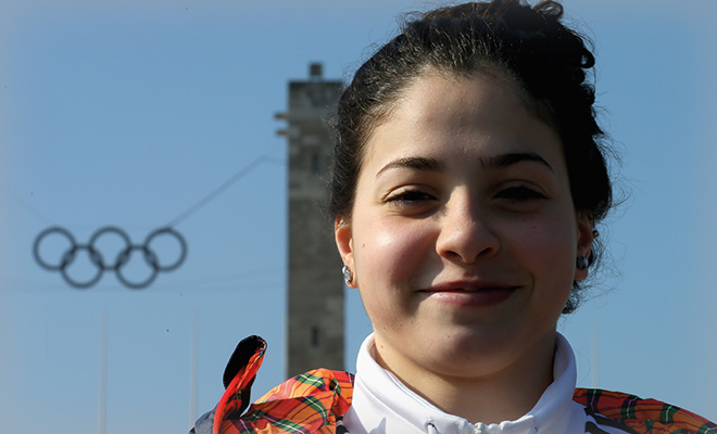 Yusra Mardini rettete ein Flüchtlingsboot und könnte nun bei den Olympschen Spielen antreten.