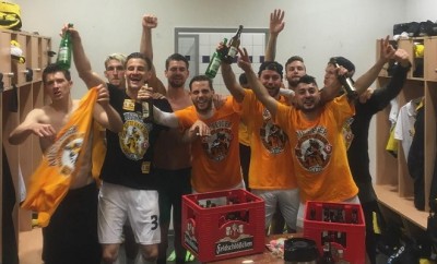 Dynamo Dresden kommt seit dem Aufstieg aus dem Feiern nicht mehr heraus.