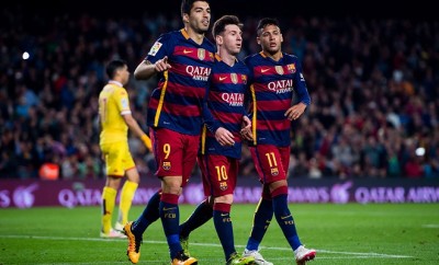 Lionel Messi, Neymar und Luis Suarez verstehen sich auch außerhalb des Platzes super.