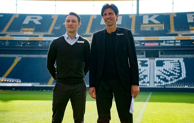 Bruno Hübner und Niko Kovac treiben den Umbruch bei Eintracht Frankfurt voran.