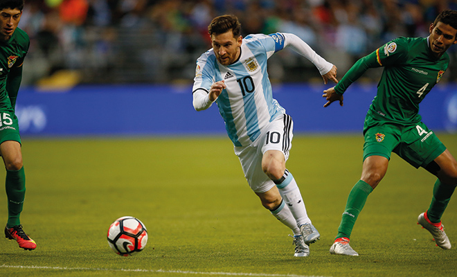 Lionel Messi blieb gegen Bolivien überwiegend Blass und ohne Treffer.