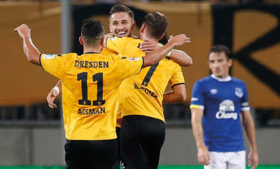 Dynamo Dresden schlägt FC Everton mit 2:1.