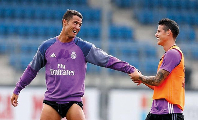 James Rodriguez bekommt Unterstützung von Cristiano Ronaldo. Gareth Bale ist nicht mit den Vertragskonditionen von Real Madrid einverstanden.