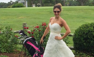 Samantha Burns lässt ihr Hochzeitskleid nicht im Schrank verstauben.