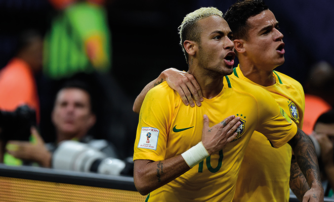 Neymar wirkt befreit und schießt Brasilien zum Sieg.