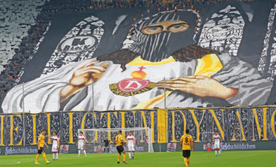 Heiligtum Dynamo: Fans von Dynamo Dresden ehren ihren Verein.
