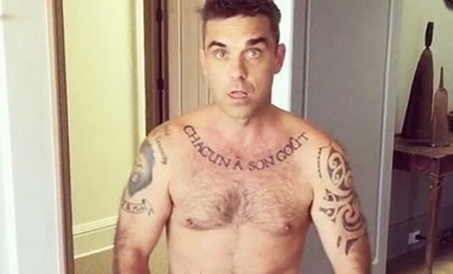 Robbie Williams schickt nackte Weihnachtsgrüße!